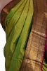 Pure Handloom Butta Contrast Kanjeevaram Silk Saree